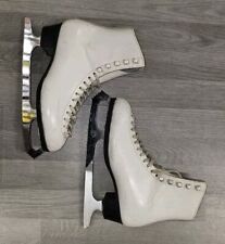 Vintage WIFA Women's Ice Skates John Wilson Blades Leather Preowned Size UK 6