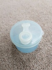 Blue Plastic Baby Milk Powder Carry Case, 3 sections, Mothercare