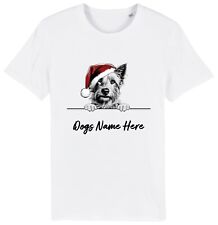 AUSTRALIAN TERRIER Personalised Christmas Dog T-Shirt Mens Womens Kids Dogs Name
