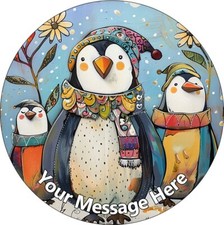 Winter Penguins Personalised