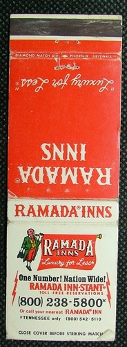 Matchbook ramada inns - ramada, diamond