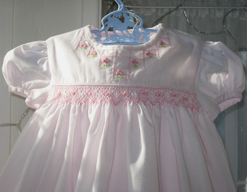 Smocked baby dress abella nb - ,