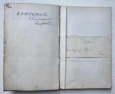 ORIGINAL 1830's AUTOGRAPH