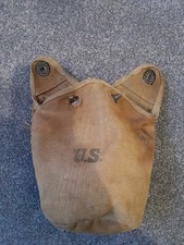 Replica M1910 Canteen Cover US WW2 M1944 OD3 Water Bottle Pouch Kahki