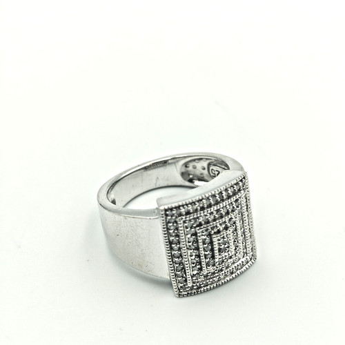 Sterling silver 925 pave - silver,