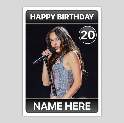 Olivia rodrigo birthday card - olivia,