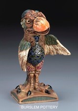 Burslem pottery grotesque bird - pottery,