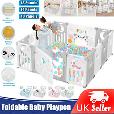 Foldable Baby Playpen 10 18 Panels Kids Child Indoor Safety Activity Center Toy