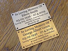Memorial Plaques Name Plates