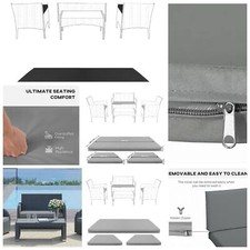 Rattan Chair Cushion Set Seat