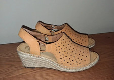 Clarks yellow Wedge Sandals -