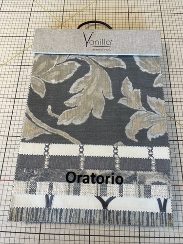 Vanilla oratorio fabric sample - vanilla,