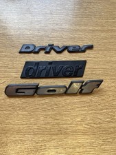 Mk2 Golf Driver Badges X3