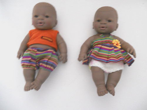 Coloured boy girl twin - coloured,