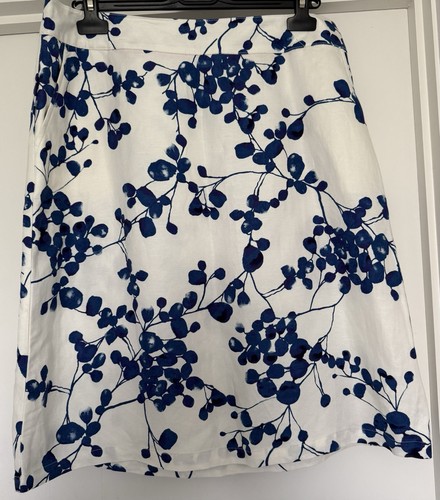 Joules white blue floral - &,