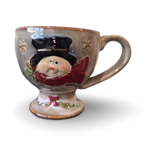 Large christmas snowman coffee - large,