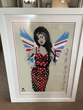 Pegasus Street Artist Amy Winehouse Large Artist Proof Professionally Framed