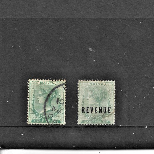 Malta stamps one half penny - malta,