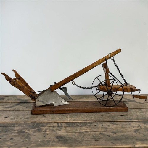 Antique horse drawn plow - horse,