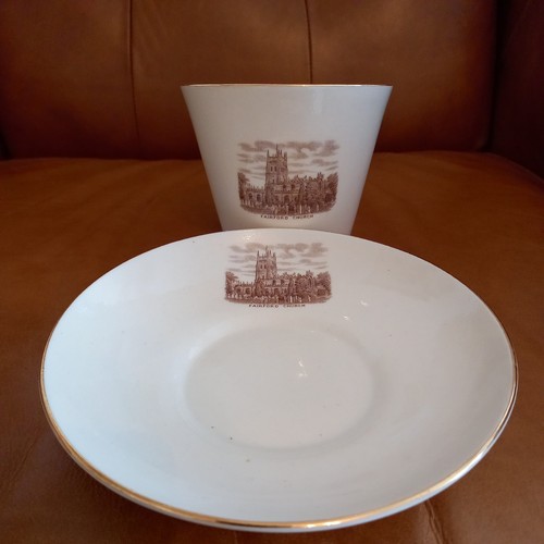 Goss crested china cup and - crested,