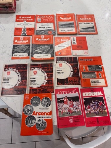 Arsenal home programmes 1950 - arsenal,