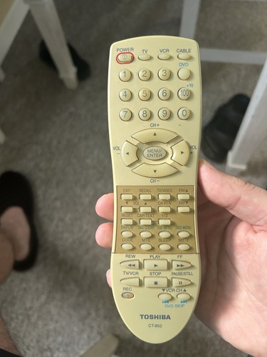 Toshiba 852 remote - toshiba, ct-852