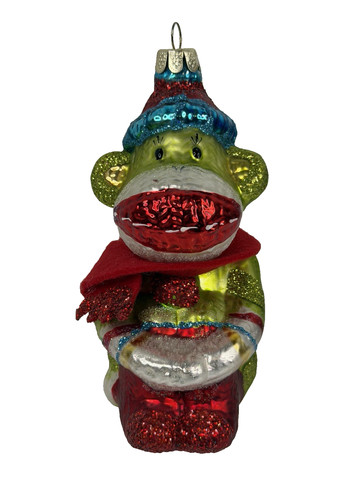 Sock monkey glass - sock,