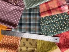 14 x  49x14cm pieces Edyta Sitar fabric Mystery quilt 2023 secret garden mix