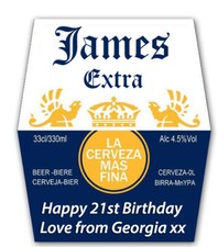 4 X PERSONALISED CORONA BEER