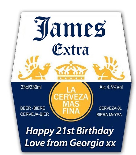 Personalised corona beer - x,