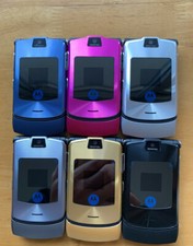 Original Motorola Razr V3i Quad Band Flip GSM MP3 Unlocked Old Used Mobile Phone
