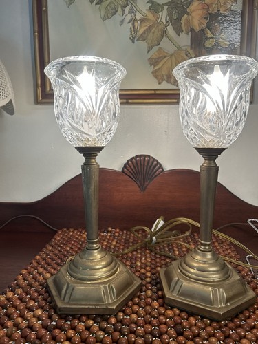 Vintage pair heavy - pair, brass