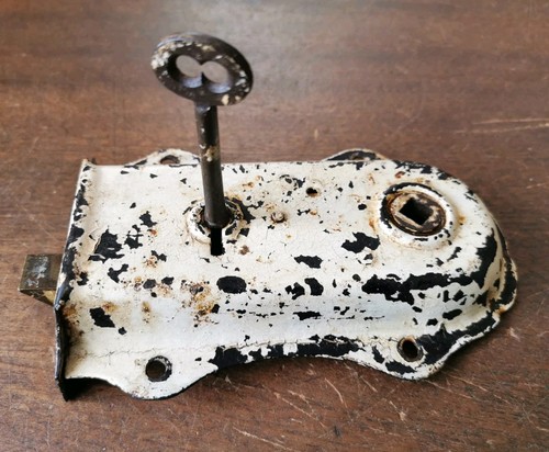 Vintage shabby chic rim lock - vintage,
