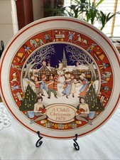 Wedgwood of Eturia A Child's Christmas 1979 Decorated Collector's Plate No Box