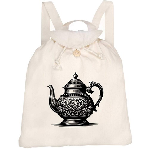 Fancy teapot canvas - 'fancy, rucksack