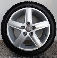 AUDI A4 B6 A6 C6 17" SILVER ALLOY WHEEL ACCELERA TYRE 235/45ZR17 4F0601025AF (1)