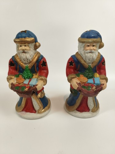 Vintage ceramic santa - 2x,