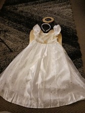 Christmas School Nativity Play Angel Fancy Dress Costume Age 5-6 Years Tu 