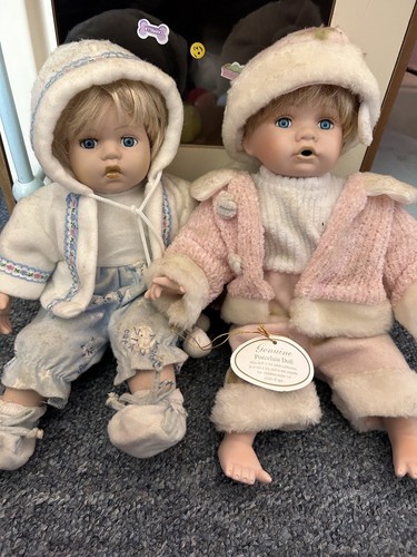 Vintage 90s porcelain - 2x, dolls
