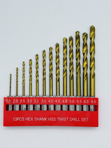 13pc hss drill metal bits - drill,