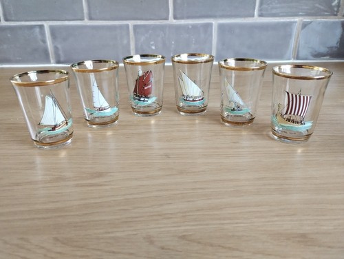 Six vintage beautiful ship - vintage,