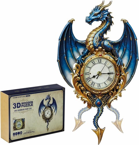 Dragon clock buildable - buildable, 3d