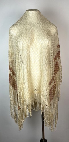 Antique 1920s shawl wrap - antique,