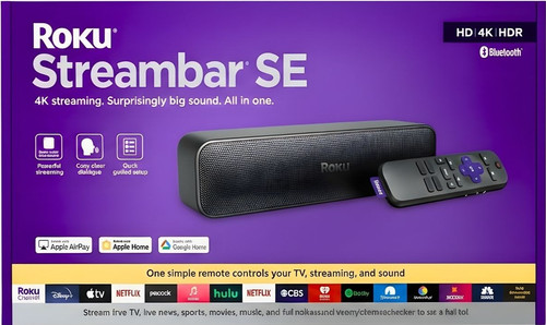 Roku streambar 9104r black - streambar, se