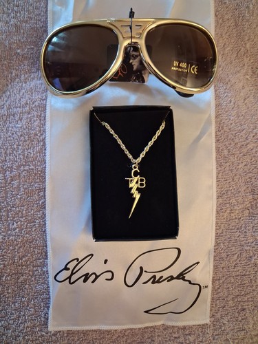 Elvis presley tcb gold plated - elvis,