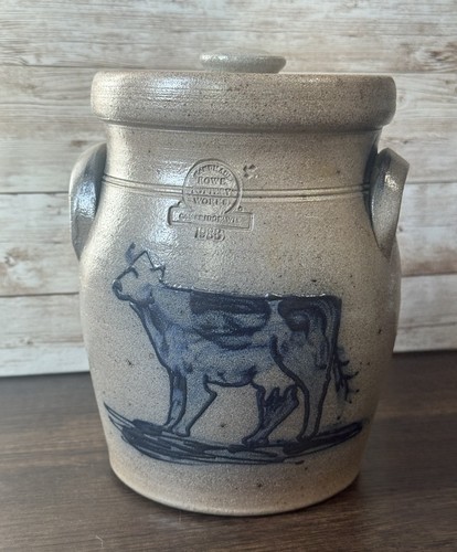 Rowe pottery works - works, lidded