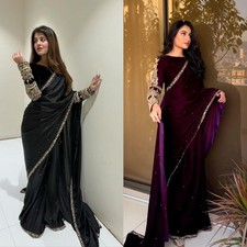 Wedding 9000 velvet saree - wedding,