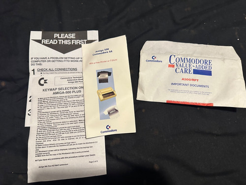 Amiga 500 original warranty
