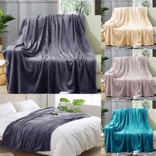 Faux Fur Fleece Throw Soft