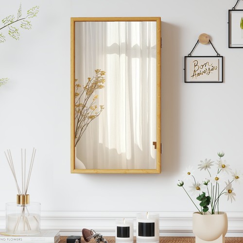 Bathroom wall cabinet bamboo - bathroom,